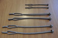 A - NEW EIGHT STRAND ROUND BRAIDED JESSES IN THREE SIZES